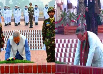 স্মৃতিসৌধে রাষ্ট্রপতি ও প্রধান উপদেষ্টার শ্রদ্ধা