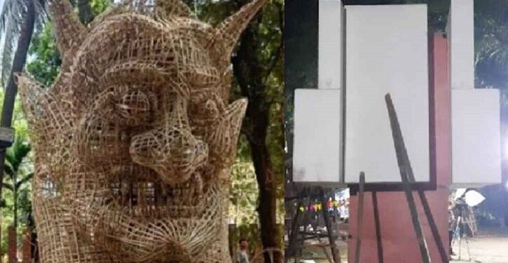 চারুকলায় ফের তৈরি হচ্ছে ‘স্বৈরাচারের প্রতিকৃতি’