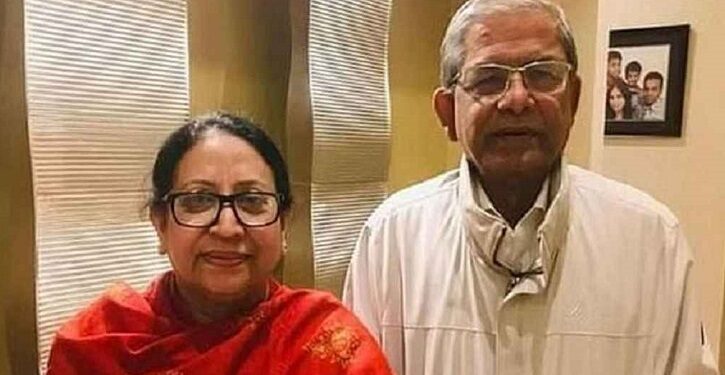 চিকিৎসার জন্য স্ত্রীকে নিয়ে সিঙ্গাপুর গেলেন মির্জা ফখরুল