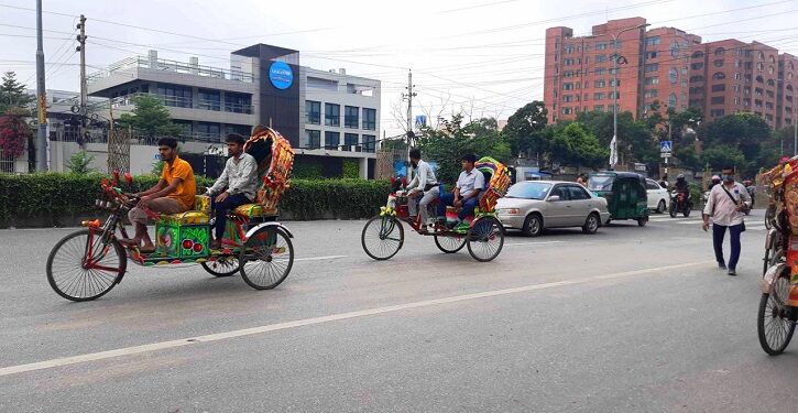 আজ থেকে গুলশানে বন্ধ হচ্ছে ব্যাটারি চালিত রিকশা চলাচল