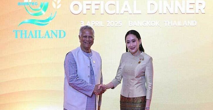 প্রধান উপদেষ্টা ও থাইল্যান্ডের প্রধানমন্ত্রীর সাক্ষাৎ
