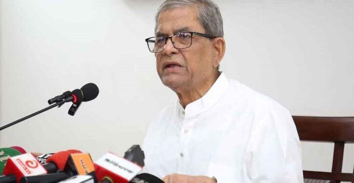 ধর্ম দিয়ে বিভাজন করা ঠিক নয়: মির্জা ফখরুল
