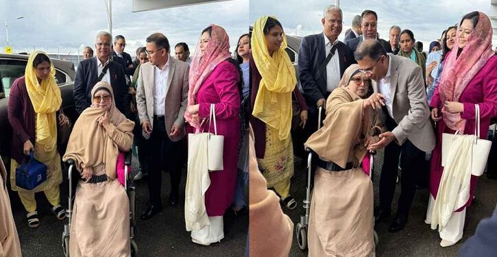 হিথ্রো বিমানবন্দরে পৌঁছেছেন খালেদা জিয়া