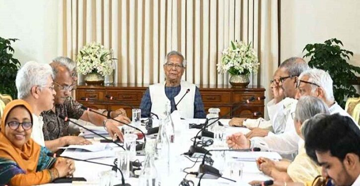 উপদেষ্টা পরিষদের বৈঠকে ৫ সিদ্ধান্ত