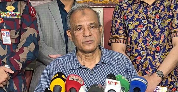 ভারী অস্ত্র থাকবে শুধু এপিবিএনের কাছে: স্বরাষ্ট্র উপদেষ্টা