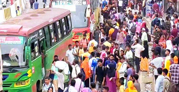যানজটের কবলে গাজীপুরের দুই মহাসড়ক