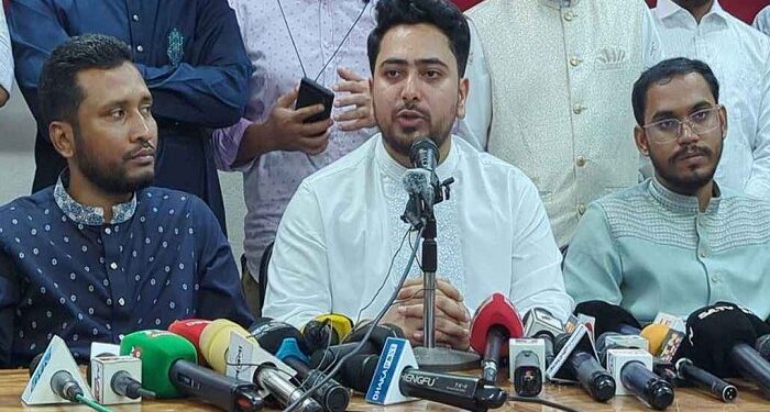 জুলাই ঘোষণাপত্র নিয়ে নাহিদের স্ট্যাটাস