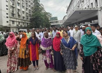 অধ্যাদেশ বাতিলের দাবিতে ফের বিক্ষোভ সচিবালয়ে