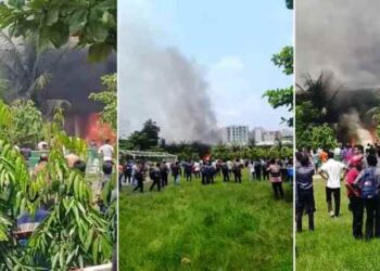 উত্তরায় বিমান বিধ্বস্তের ঘটনায় একজন নিহত, আহত অন্তত ৪