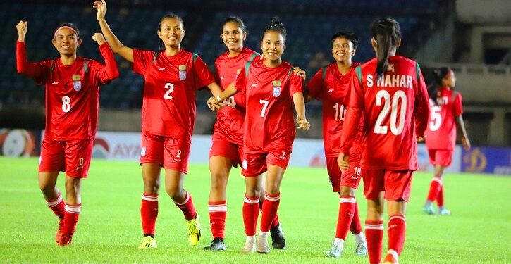 তুর্কমেনিস্তানের জালে প্রথমার্ধেই ৭ গোল দিল বাংলাদেশ