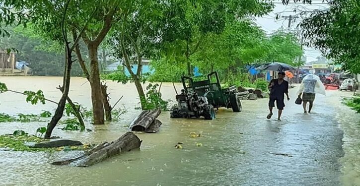 ফেনীতে নদীভাঙন ও প্লাবনে শতাধিক গ্রাম জলমগ্ন