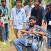 হুইলচেয়ারে ভোটকেন্দ্রে এলেন মেঘমল্লার বসু