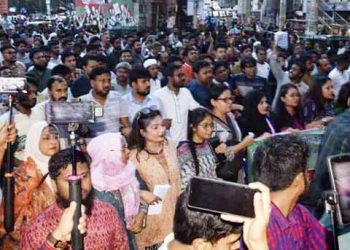 নিউইয়র্কে হামলার প্রতিবাদে শাহবাগে এনসিপি’র বিক্ষোভ