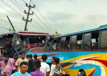 ভালুকায় যাত্রীবাহী দুই বাসের সংঘর্ষ, নিহত ২