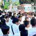 ফের সায়েন্সল্যাব মোড় অবরোধ ঢাকা কলেজ শিক্ষার্থীদের