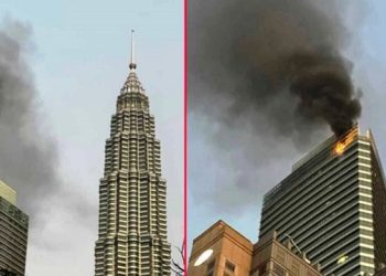 কুয়ালালামপুরের পেট্রোনাস টাওয়ার ৩-এ ভয়াবহ অগ্নিকাণ্ড