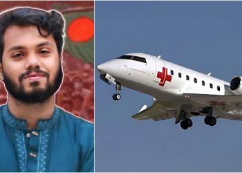 হাদিকে সিঙ্গাপুর নিতে ঢাকায় এয়ার অ্যাম্বুলেন্স