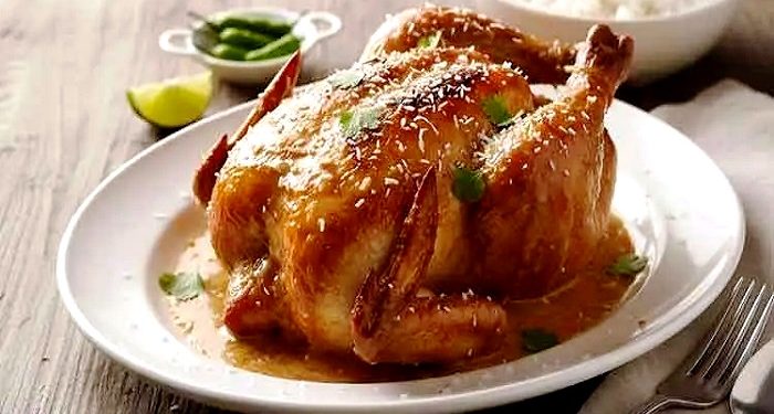 নারকেল দুধে আস্ত মুরগির রোস্ট