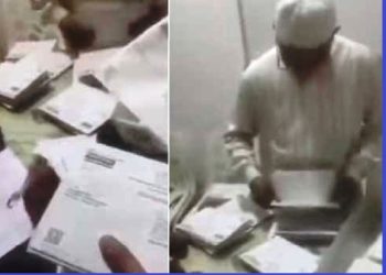 পোস্টাল ব্যালট গণনার ভিডিও ভাইরাল