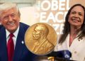 ট্রাম্পকে নোবেল পুরস্কারের পদক উপহার দিলেন মাচাদো