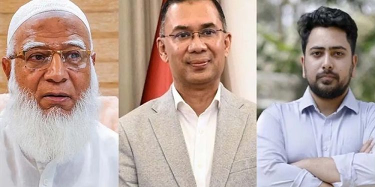 রোববার শফিকুর রহমান ও নাহিদ ইসলামের বাসায় যাচ্ছেন তারেক রহমান