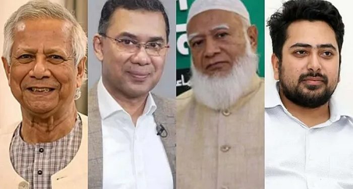 তারেক রহমান, শফিকুর রহমান ও নাহিদ ইসলামকে প্রধান উপদেষ্টার ফোন