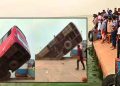 ৪০ যাত্রী নিয়ে পদ্মায় পড়লো বাস, দুজনের লাশ উদ্ধার