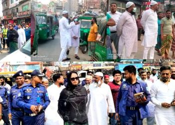 কদমতলীতে যানজট নিরসনে উচ্ছেদ অভিযান