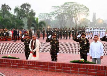 স্বাধীনতা দিবসে জাতীয় স্মৃতিসৌধে রাষ্ট্রপতি-প্রধানমন্ত্রীর শ্রদ্ধা