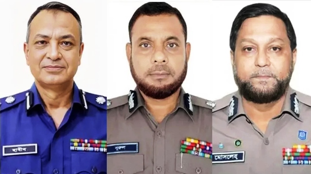র্যাব, এসবি, সিআইডি, সিএমপি কমিশনারসহ পুলিশের শীর্ষ পদে পরিবর্তন