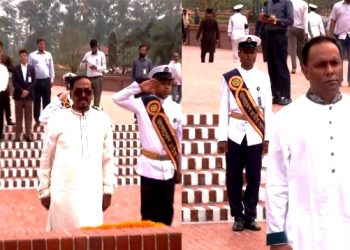 জাতীয় স্মৃতিসৌধে স্পিকার ও ডেপুটি স্পিকারের শ্রদ্ধা