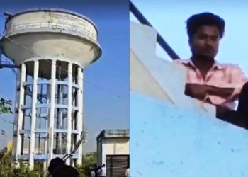 বিয়ের দাবিতে পানির ট্যাঙ্কে উঠে আত্মহত্যার হুমকি যুবকের