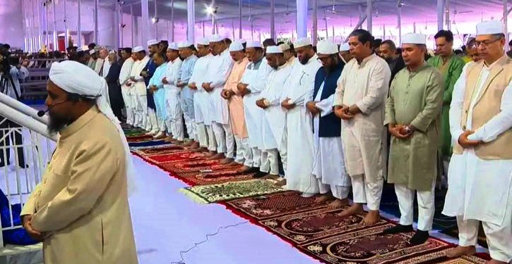 জাতীয় ঈদগাহে ঈদুল আজহার প্রধান জামাত অনুষ্ঠিত