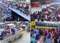 ঈদে বাস-লঞ্চ-ট্রেনে ঢাকা ছাড়ছেন মানুষ