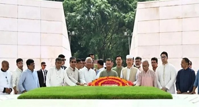 শহীদ প্রেসিডেন্ট জিয়াউর রহমানের সমাধিতে প্রধানমন্ত্রীর শ্রদ্ধা