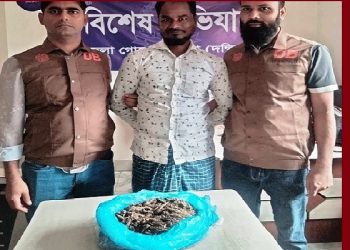 ঢাকার কেরানীগঞ্জে মাদক ব্যবসায়ী গ্রেফতার