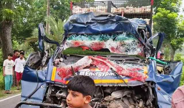দাঁড়িয়ে থাকা ট্রাকে পিকআপের ধাক্কা, নিহত ৪ 