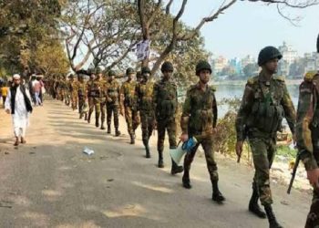 আওয়ামী লীগের প্রতিষ্ঠাবার্ষিকী ঘিরে সেনা টহল