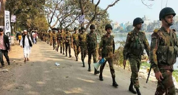 আওয়ামী লীগের প্রতিষ্ঠাবার্ষিকী ঘিরে সেনা টহল