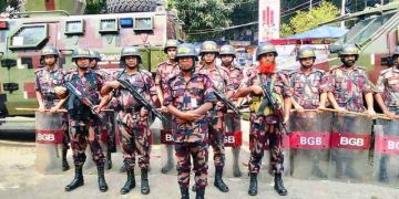ধানমন্ডিসহ রাজধানীর বিভিন্ন স্থানে বিজিবি মোতায়ন