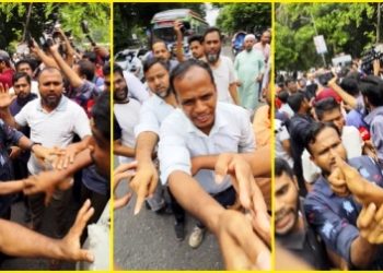 ধানমন্ডি ৩২ নম্বরে সাংবাদিকদের ওপর হামলা