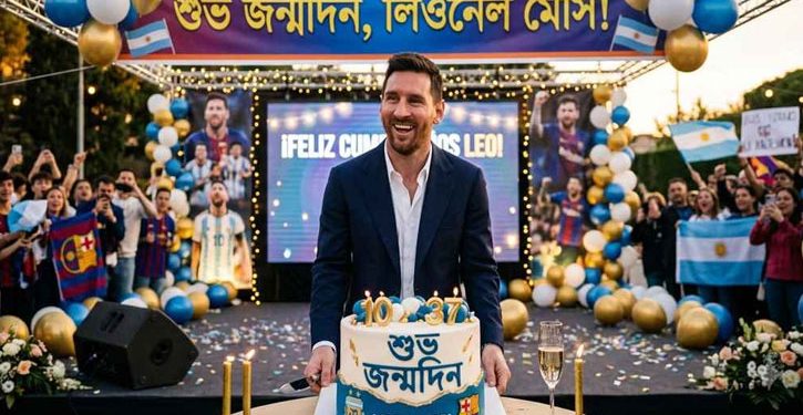 শুভ জন্মদিন ফুটবল জাদুকর মেসি