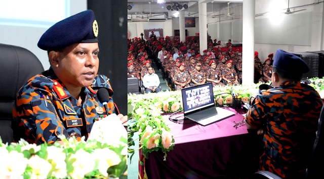 পেশাগত দায়িত্ব পালনকে সর্বোচ্চ গুরুত্ব দেয়ার আহ্বান ফায়ার সার্ভিস মহাপরিচালকের