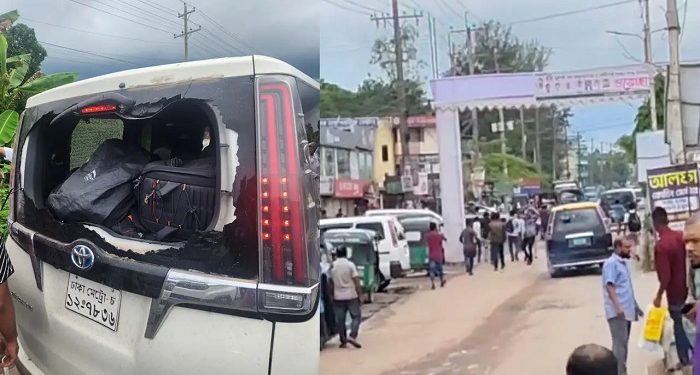 এবার সিলেটে এনসিপির গাড়িবহরে হামলা