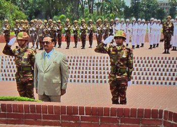 জাতীয় স্মৃতিসৌধে ভারপ্রাপ্ত রাষ্ট্রপতির শ্রদ্ধা