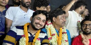চলচ্চিত্র শিল্পী সমিতির সভাপতি শিবা সানু, সম্পাদক জয় চৌধুরী