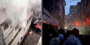 ঢাকার বংশালে হেলমেট গোডাউনের আগুন নিয়ন্ত্রণে