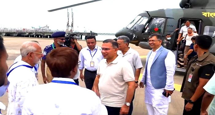 কক্সবাজার মাতারবাড়ি পৌঁছেছেন প্রধানমন্ত্রী