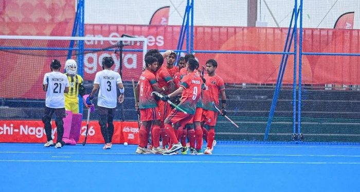 এশিয়ান গেমসে টানা দ্বিতীয় জয় পেল বাংলাদেশ হকি দল