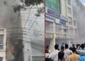 ধানমন্ডিতে বহুতল ভবনে আগুন, নিয়ন্ত্রণে ৪ ইউনিট